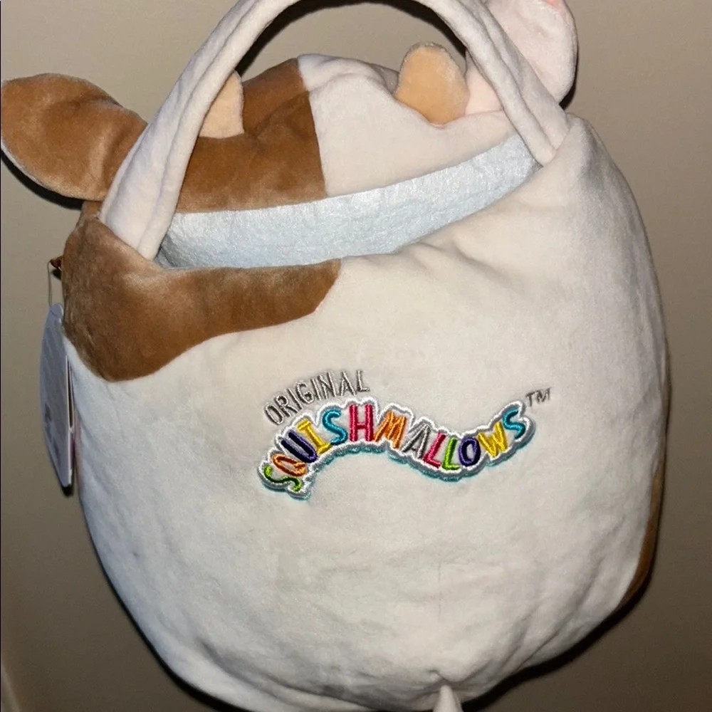 SquismallowCow Plush Basket , Torsten (nwt) Ronnie the cow